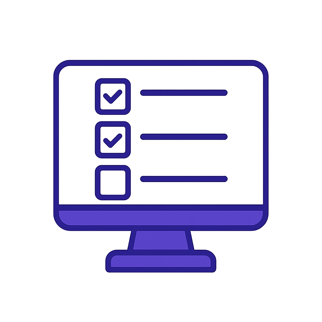 Client control panel dashboard icon in purple theme